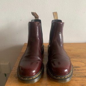 Vegan Doc Marten Chelsea Boots (Purple)